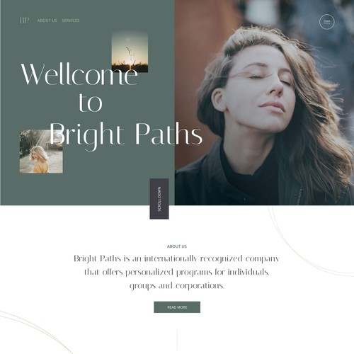 Landing page desing