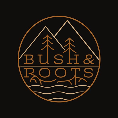 Minimal Hipster logo for Bushcraft Company