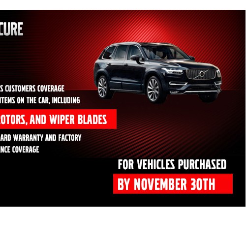 Promote Volvo's Safe+Secure with a banner