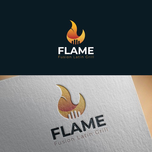 Creative logo design for a Grill restaurant