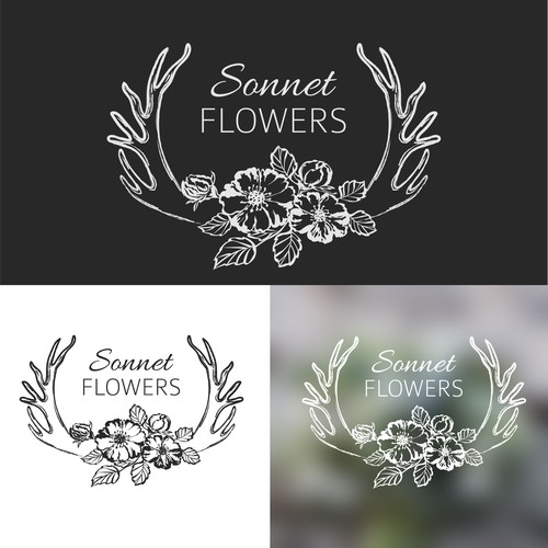 Designed a logo for a wedding florist