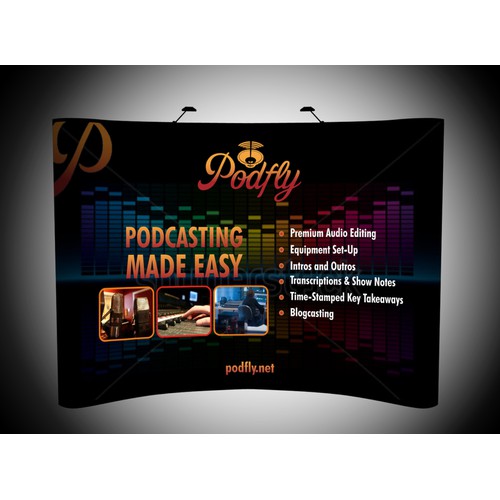 Create a Trade Show Display for the Podcasting industry