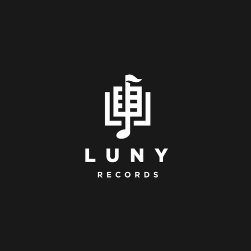 Luny Records Logo Design
