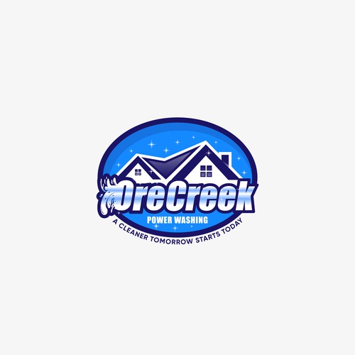 Ore Creek Power Washing Logo Design