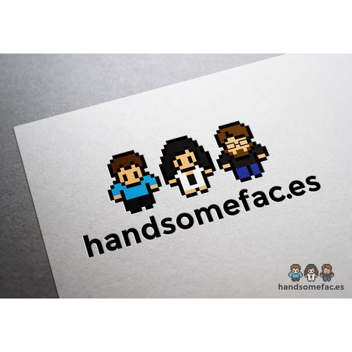 Create a cool tech company logo featuring diverse faces!