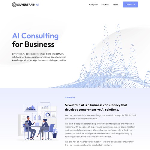 Silvertrain AI | Squarespace Website