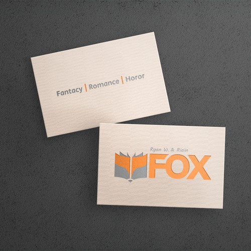 A logo for authors of fiction, namely novels, horror and fantasy.