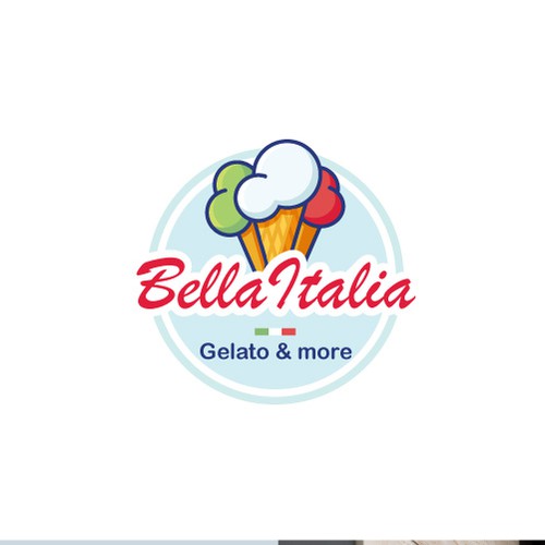Catching logo needed for Italian ice cream shop