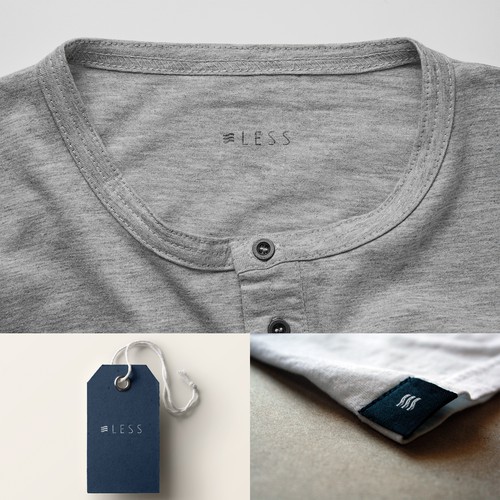 less apparel needs a beautiful minimalist, surfing feel logo