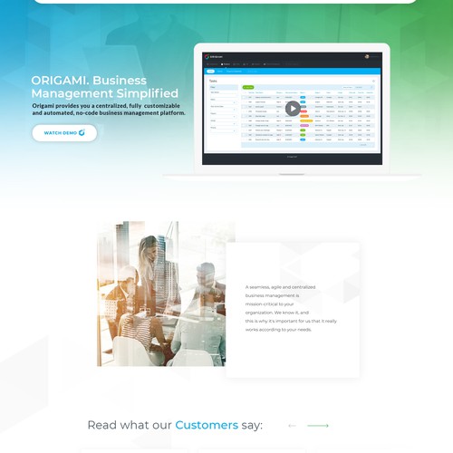 Fresh & modern landingpage