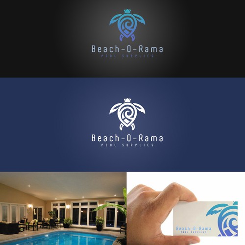 Beach-O-Rama logo design