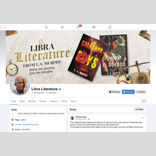 Libra Literature - Facebook cover