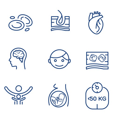 Medical website icons