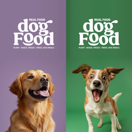 Logo for Real Food, Dog Food