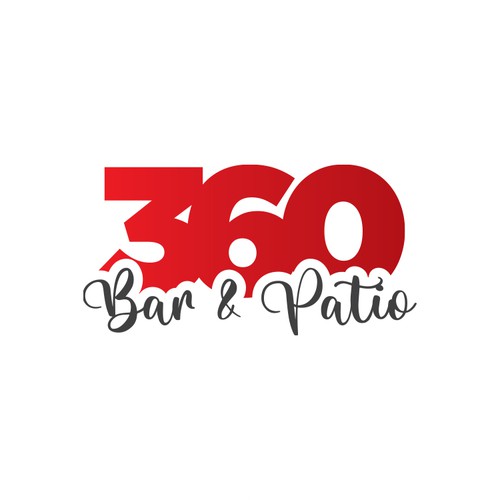 360 Bar Patio logo design