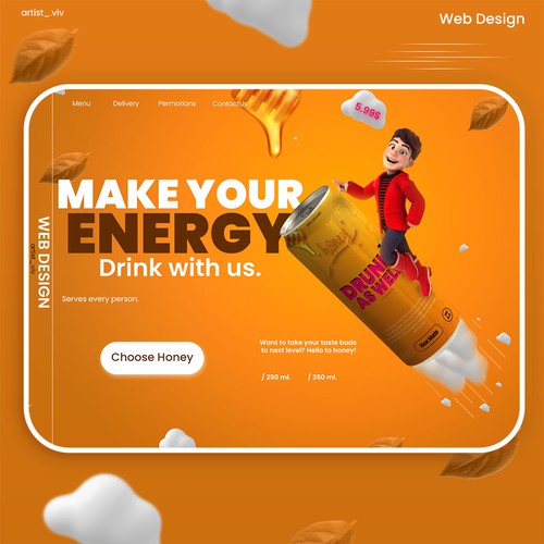 Web Design For Honey Company
