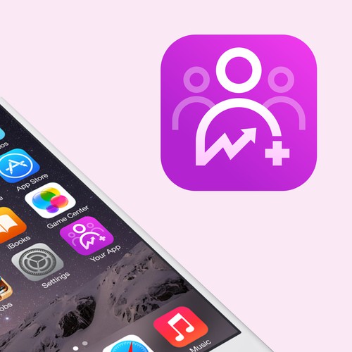 Analytic IOS App Icon for healthy