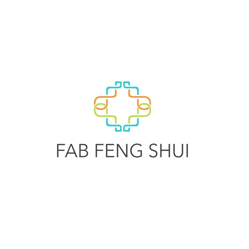 Create a happy, crisp, modern logo for Fab Feng Shui