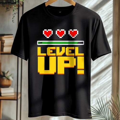 Level UP gaming clothing.