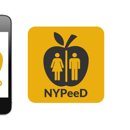 create an eye catching logo for a smart phone app to locate public restrooms
