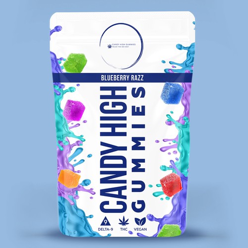 Winner packaging design for Candy High Gummies product line