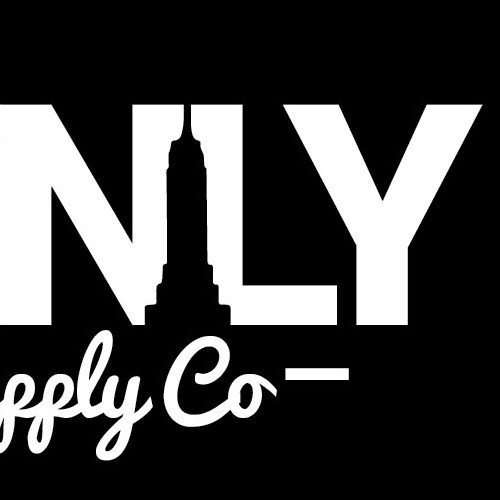 Create a logo with the empire state building and the word "STNLY" or "STNLY Supply Co" for clothing