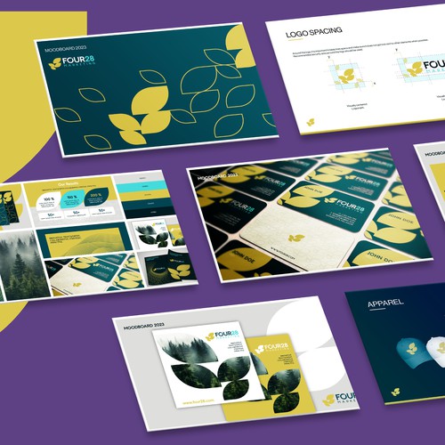 Brand Guide + Mood Board + Marketing Materials for Marketing Company