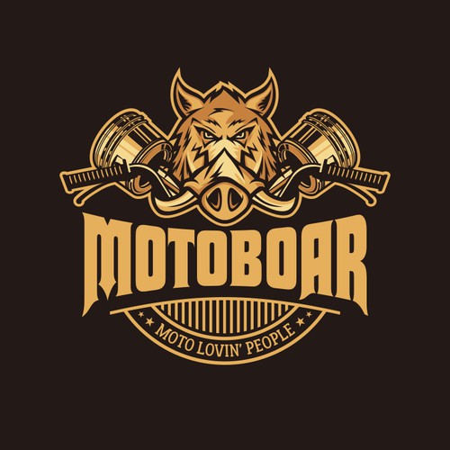 Motoboar apparel logo design