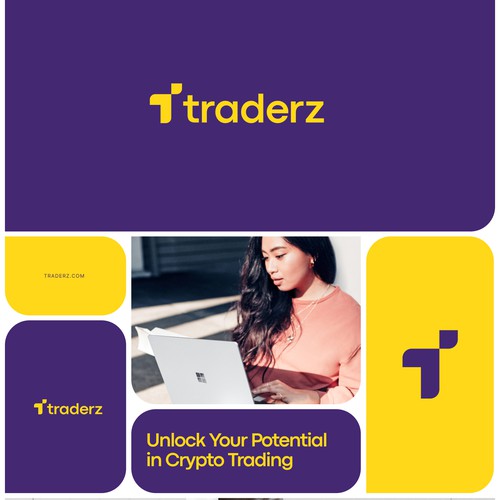 Brand Identity concept for crypto trading courses