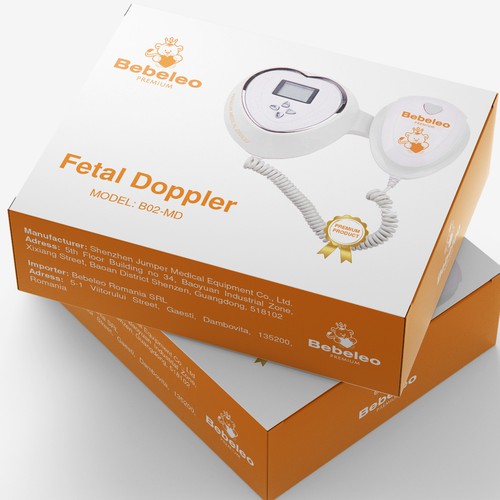 Premium modern box for a baby ultrasound device