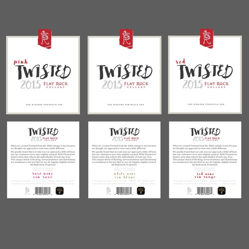A little Twisted? Then you might be the right designer for our wine brand.