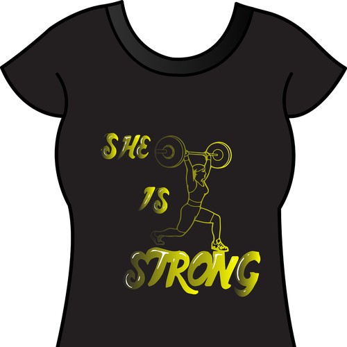 T-Shirt Design for Strong Woman