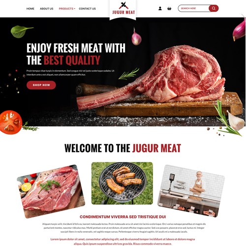 BUTCHERS WEBSITE- REDESIGN