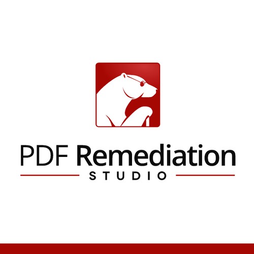 Unique Mascot Logo for PDF Remediation Studio