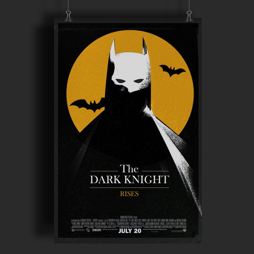 The Dark knight rises - 80s style movie poster