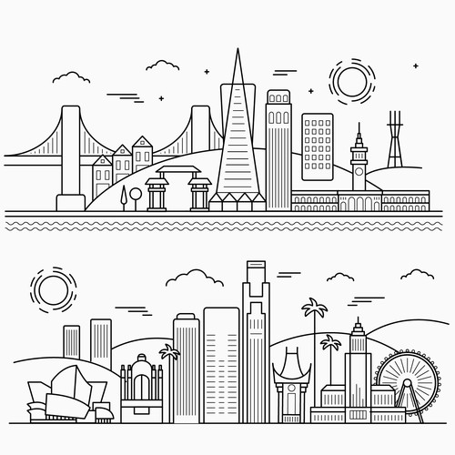 Skyline illustration