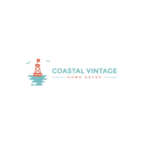 Logo Design for Coastal Themed Home Decor