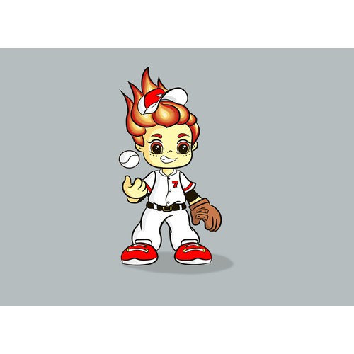 Baseball characters for a Japanese augmented reality app