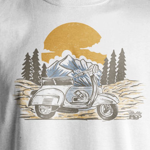 T-shirt design for Vespa Lover