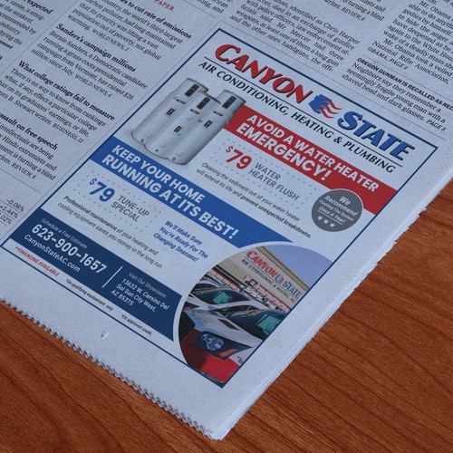 Bold Newspaper Ads For CANYON STATE