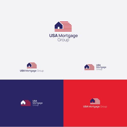 Mortgage group Logo Concept