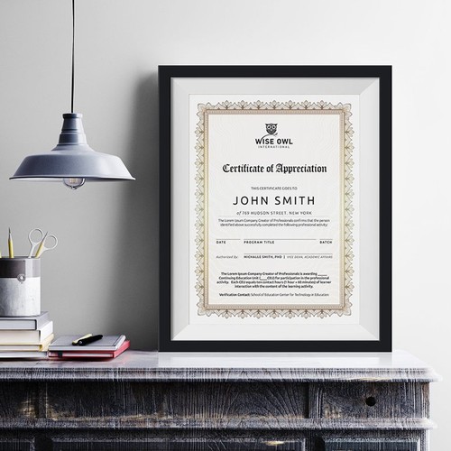 Certificate Design