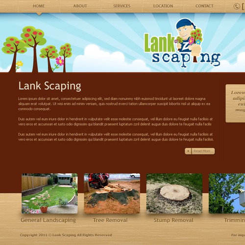 Landscape website design required