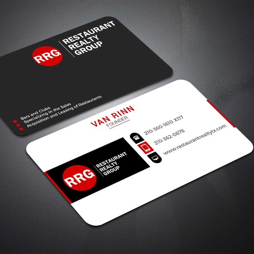 Create a New Biz Card for Restaurant Realty Group