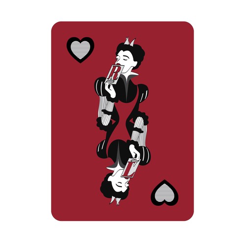 Queen of heart Logo Design for Royalust
