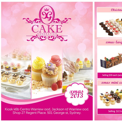 postcard, flyer or print for Cake Generation