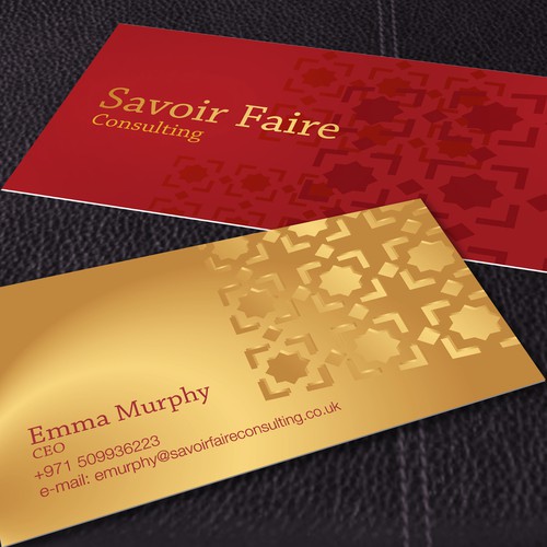 Business card for Management consultancy