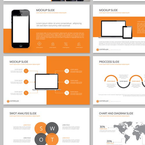 Powerpoint template for Cantaloupe Systems