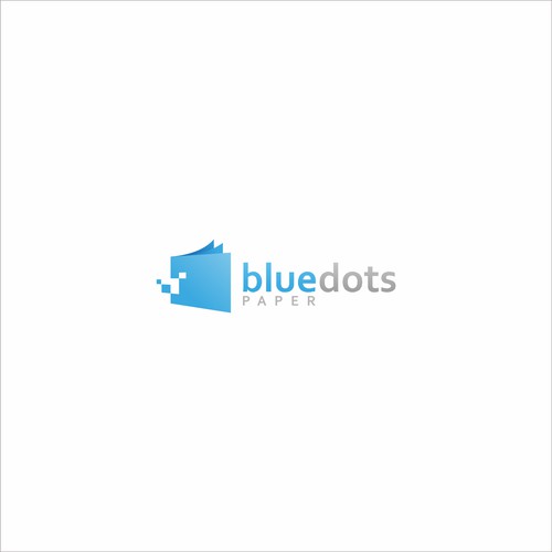 uniqe logo for blue dots paper