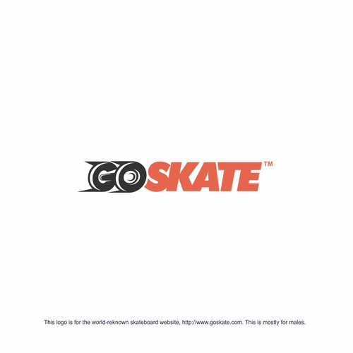 GO SKATE This logo is for the world-reknown skateboard website.
